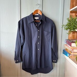 Vintage Dior Deep Blue Casual Button Down Shirt